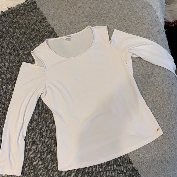 Calvin Klein Cold Shoulder Long Sleeve - Picture 1 of 4